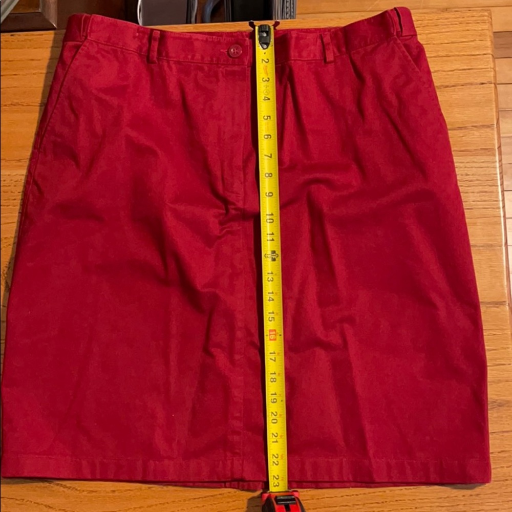 Brick red skirt